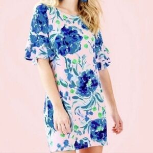 Lilly Pulitzer Lula dress in Pink Tropics Sweet Pea- Womens Size XXS